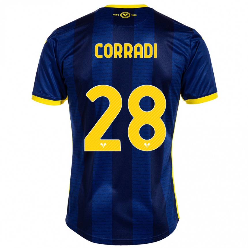 Vaikiškas Christian Corradi #28 Karinis Jūrų Laivynas Namų Marškinėliai 2023/24 T-Shirt