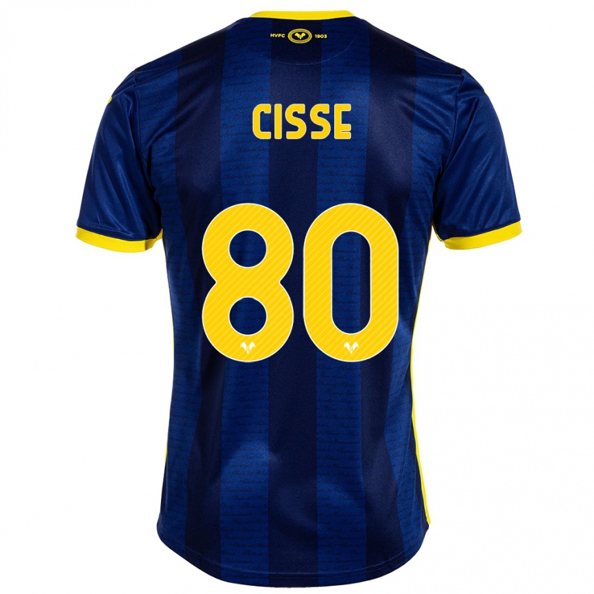 Vaikiškas Alphadjo Cissè #80 Karinis Jūrų Laivynas Namų Marškinėliai 2023/24 T-Shirt