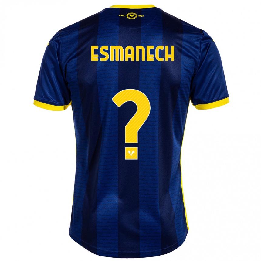 Vaikiškas Inigo Esmanech #0 Karinis Jūrų Laivynas Namų Marškinėliai 2023/24 T-Shirt