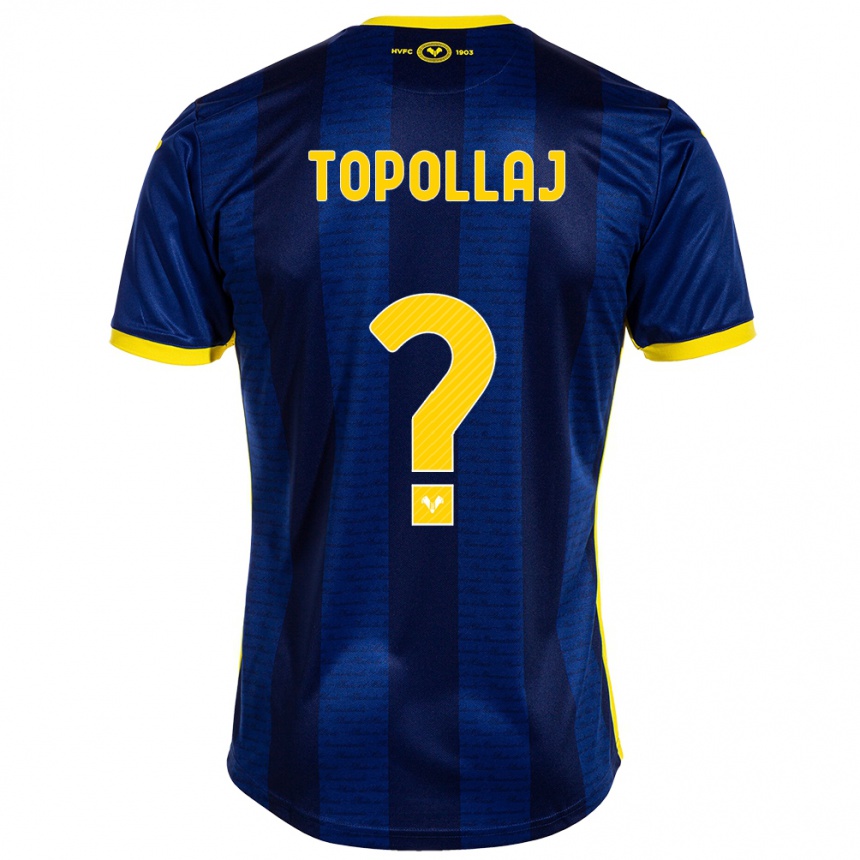 Vaikiškas Mark Topollaj #0 Karinis Jūrų Laivynas Namų Marškinėliai 2023/24 T-Shirt