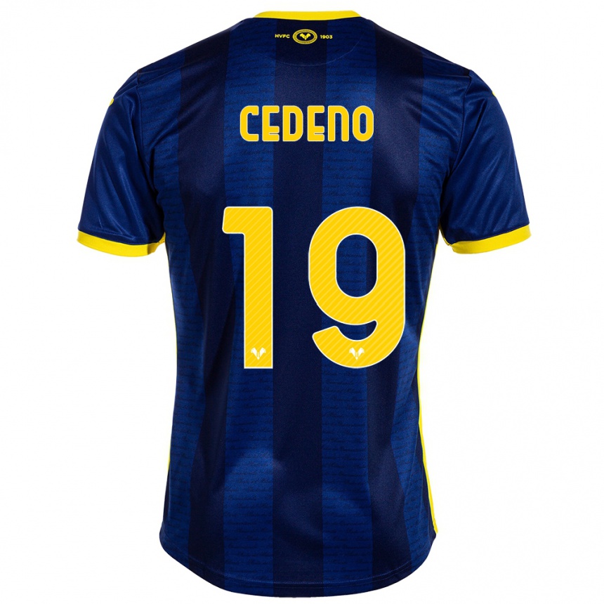 Vaikiškas Lineth Cedeno #19 Karinis Jūrų Laivynas Namų Marškinėliai 2023/24 T-Shirt