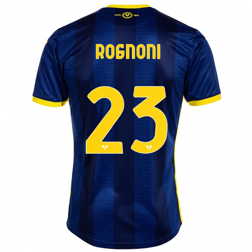 Vaikiškas Alessia Rognoni #23 Karinis Jūrų Laivynas Namų Marškinėliai 2023/24 T-Shirt