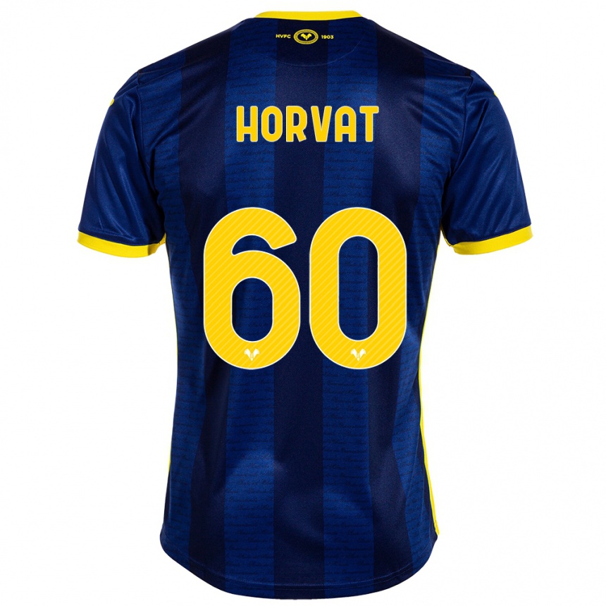 Vaikiškas Mihaela Horvat #60 Karinis Jūrų Laivynas Namų Marškinėliai 2023/24 T-Shirt