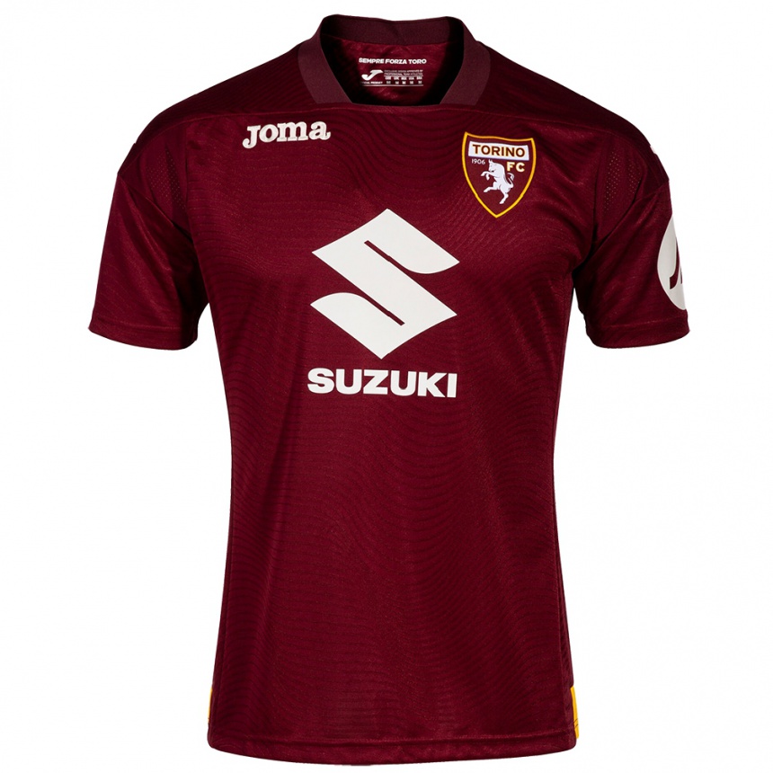 Vaikiškas Jonathan Silva #21 Tamsiai Raudona Namų Marškinėliai 2023/24 T-Shirt