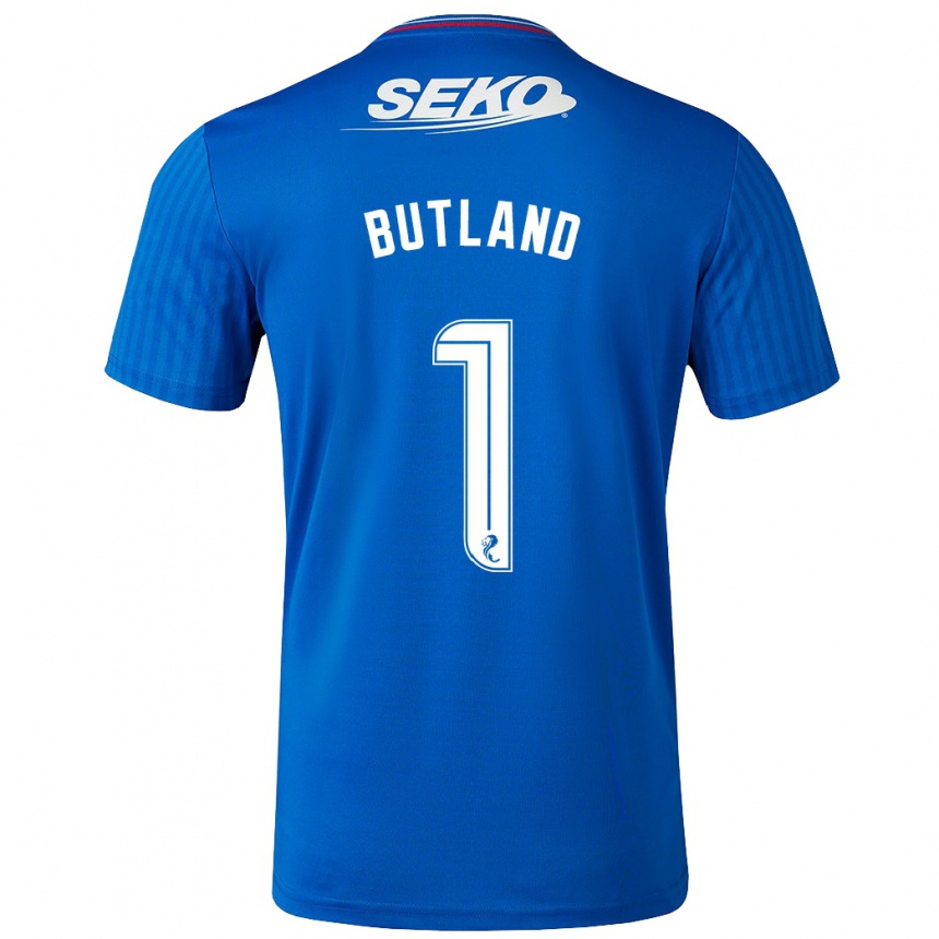 Vaikiškas Jack Butland #1 Mėlyna Namų Marškinėliai 2023/24 T-Shirt