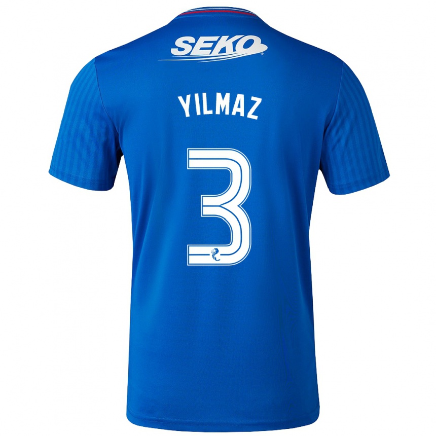 Vaikiškas Rıdvan Yılmaz #3 Mėlyna Namų Marškinėliai 2023/24 T-Shirt