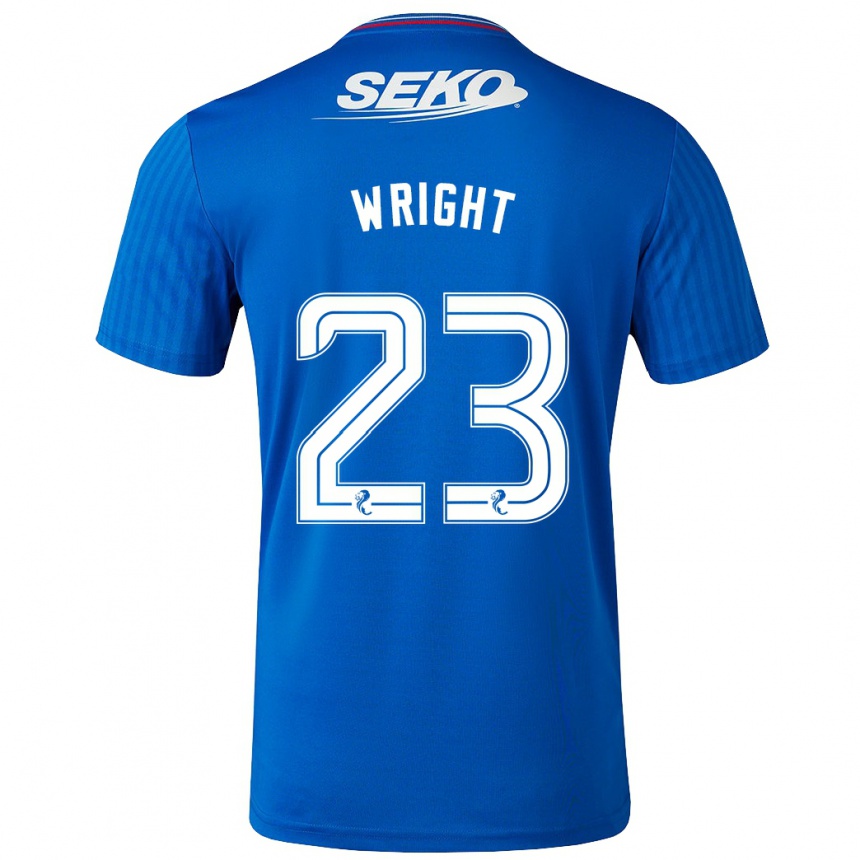 Vaikiškas Scott Wright #23 Mėlyna Namų Marškinėliai 2023/24 T-Shirt