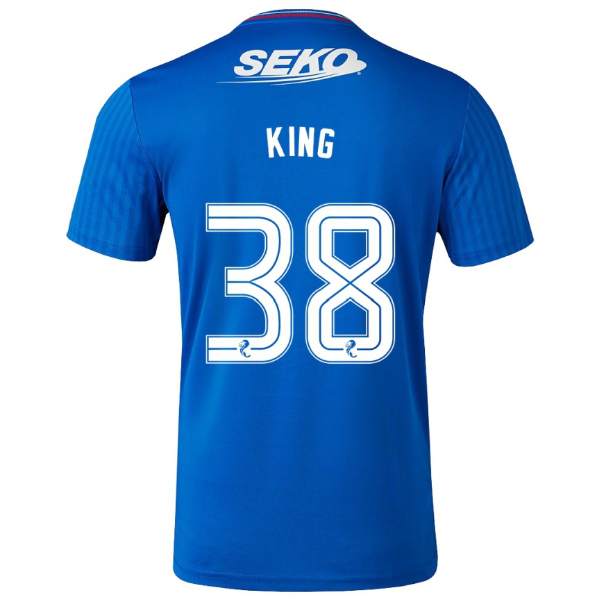 Vaikiškas Leon King #38 Mėlyna Namų Marškinėliai 2023/24 T-Shirt