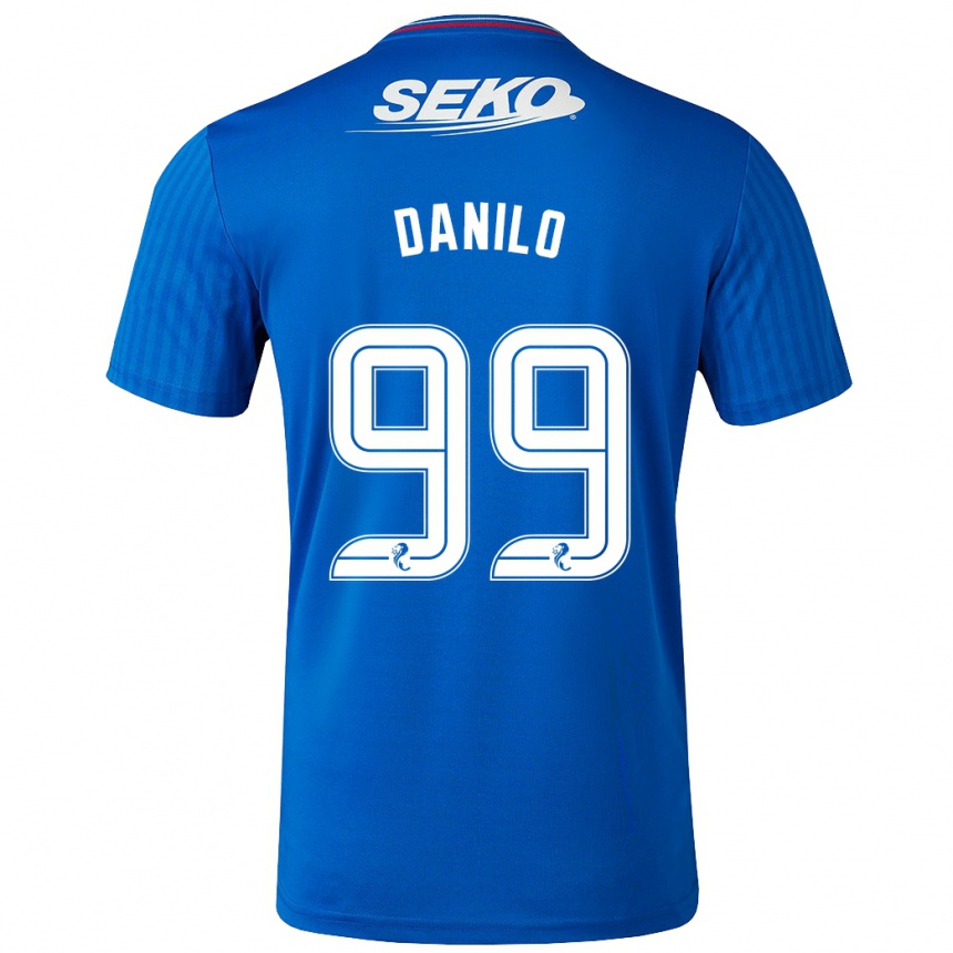 Vaikiškas Danilo #99 Mėlyna Namų Marškinėliai 2023/24 T-Shirt