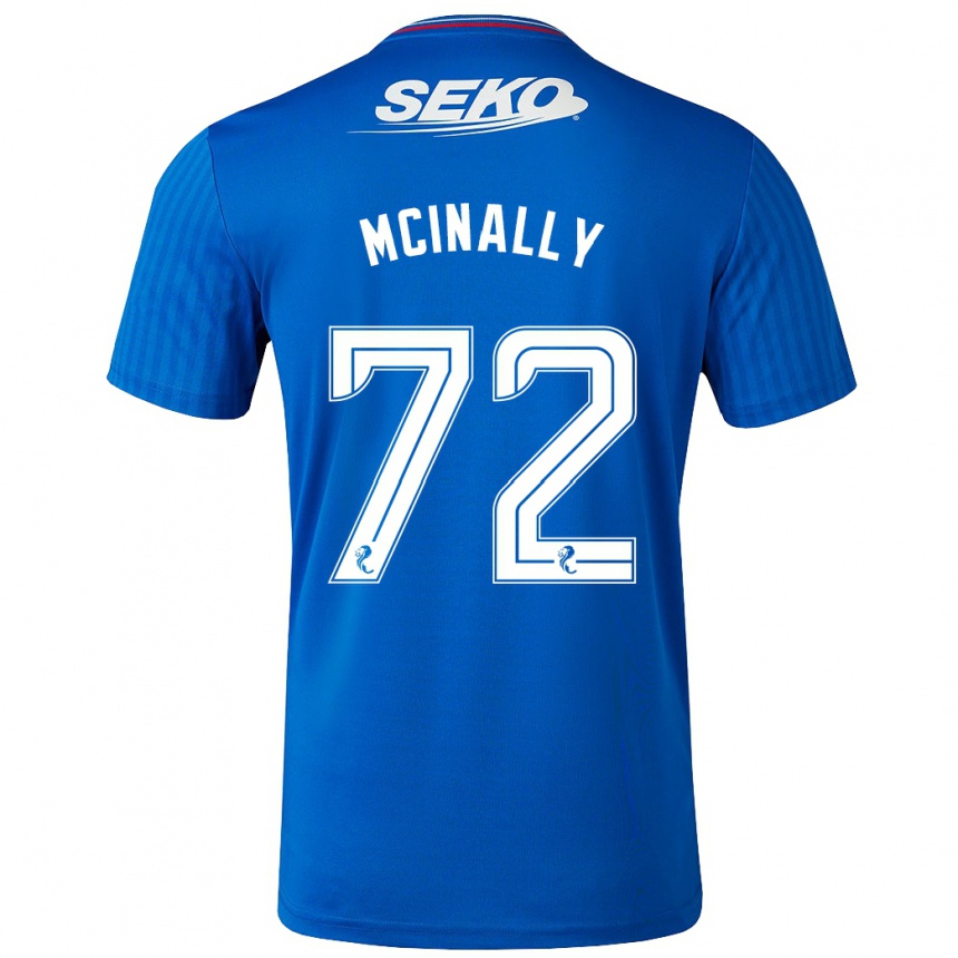 Vaikiškas Darren Mcinally #72 Mėlyna Namų Marškinėliai 2023/24 T-Shirt