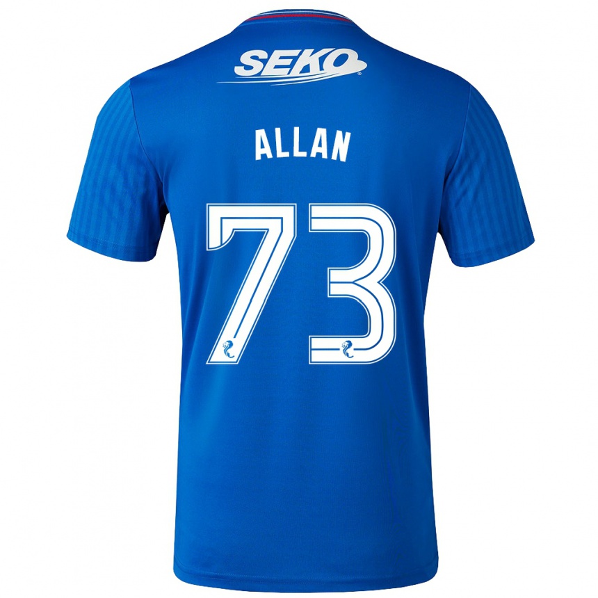 Vaikiškas Connor Allan #73 Mėlyna Namų Marškinėliai 2023/24 T-Shirt