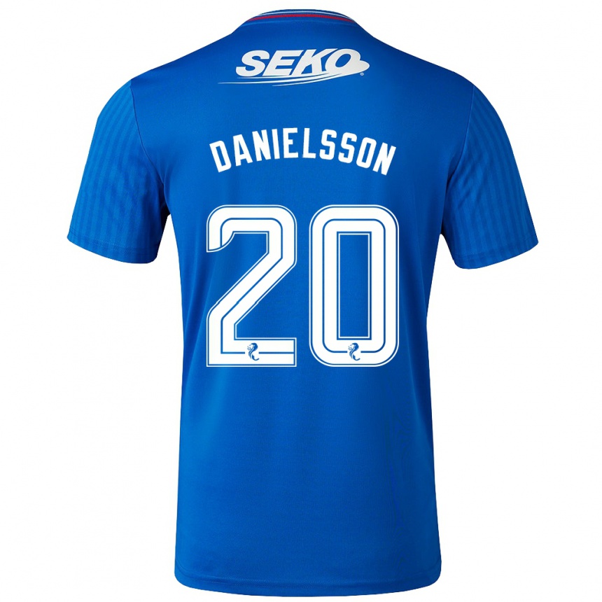 Vaikiškas Jenny Julia Danielsson #20 Mėlyna Namų Marškinėliai 2023/24 T-Shirt