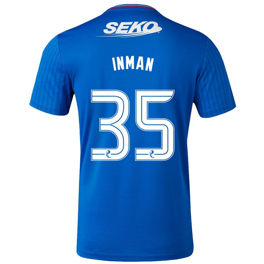 Vaikiškas Lucy Inman #35 Mėlyna Namų Marškinėliai 2023/24 T-Shirt