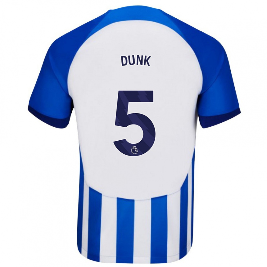 Vaikiškas Lewis Dunk #5 Mėlyna Namų Marškinėliai 2023/24 T-Shirt