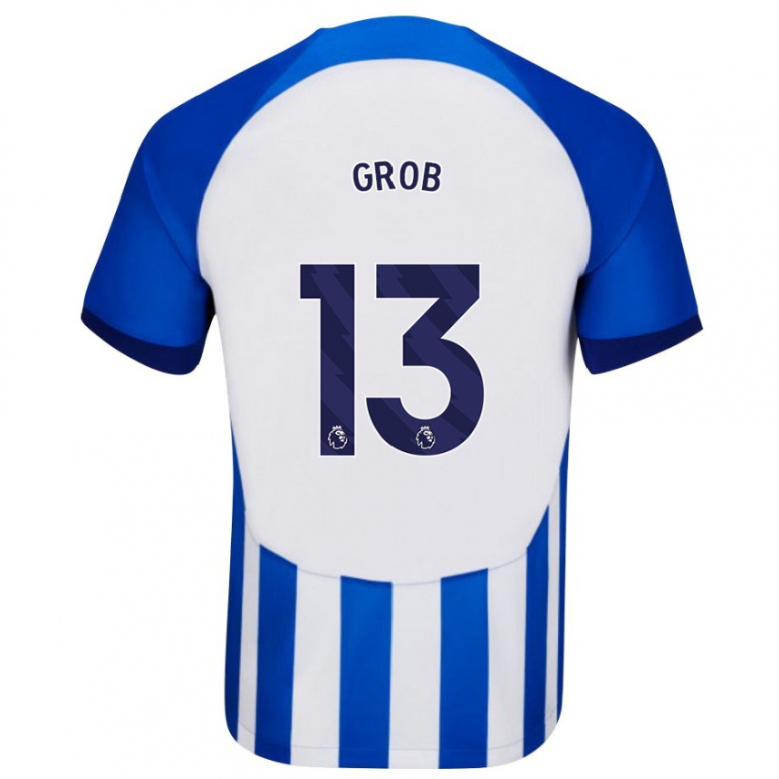 Vaikiškas Pascal Groß #13 Mėlyna Namų Marškinėliai 2023/24 T-Shirt