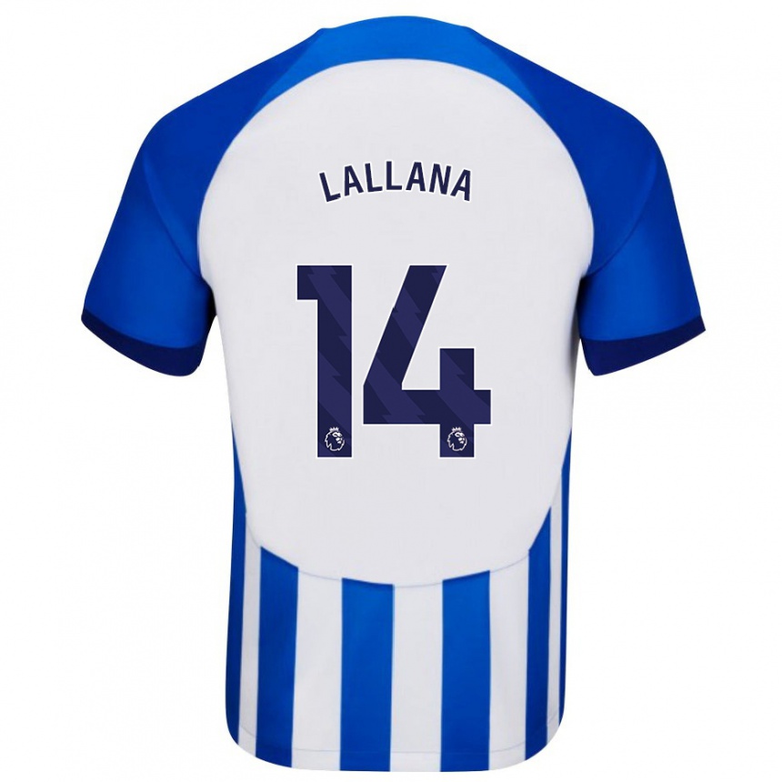 Vaikiškas Adam Lallana #14 Mėlyna Namų Marškinėliai 2023/24 T-Shirt