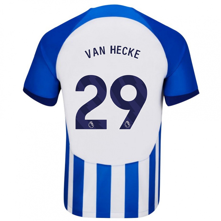 Vaikiškas Jan Paul Van Hecke #29 Mėlyna Namų Marškinėliai 2023/24 T-Shirt