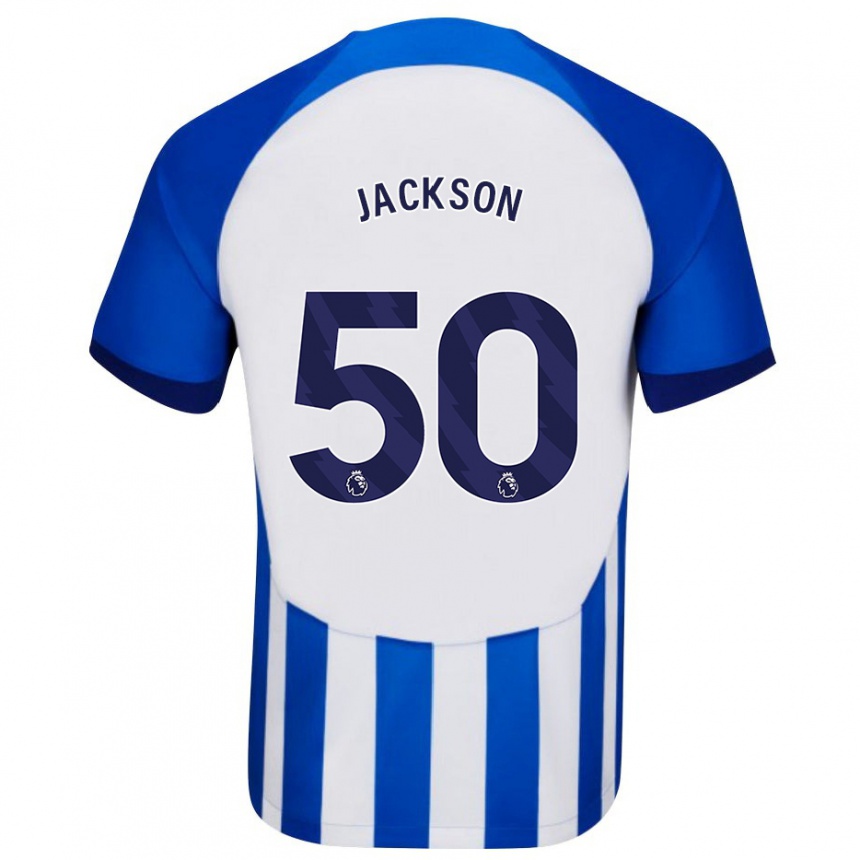 Vaikiškas Ben Jackson #50 Mėlyna Namų Marškinėliai 2023/24 T-Shirt