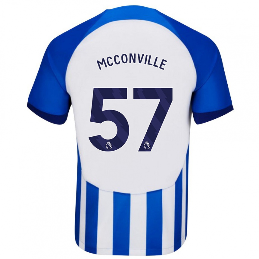 Vaikiškas Ruairi Mcconville #57 Mėlyna Namų Marškinėliai 2023/24 T-Shirt