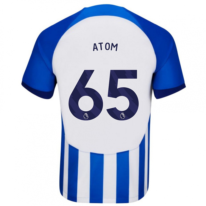 Vaikiškas Noel Atom #65 Mėlyna Namų Marškinėliai 2023/24 T-Shirt