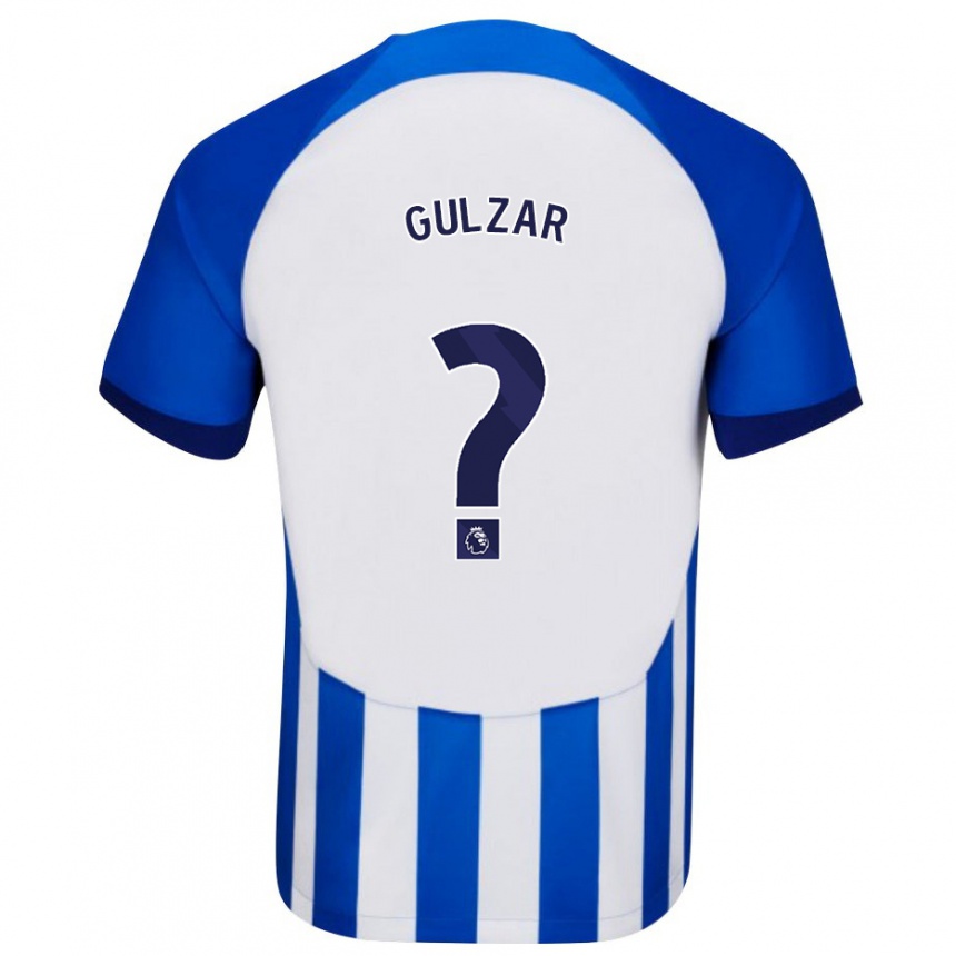 Vaikiškas Layth Gulzar #0 Mėlyna Namų Marškinėliai 2023/24 T-Shirt