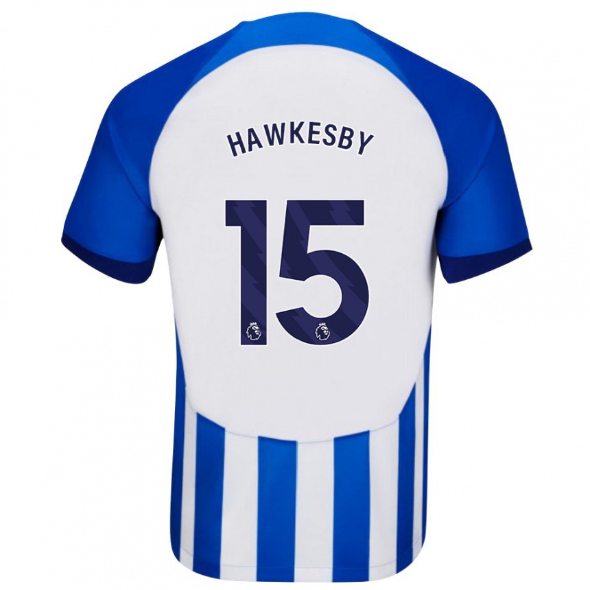 Vaikiškas Mackenzie Hawkesby #15 Mėlyna Namų Marškinėliai 2023/24 T-Shirt