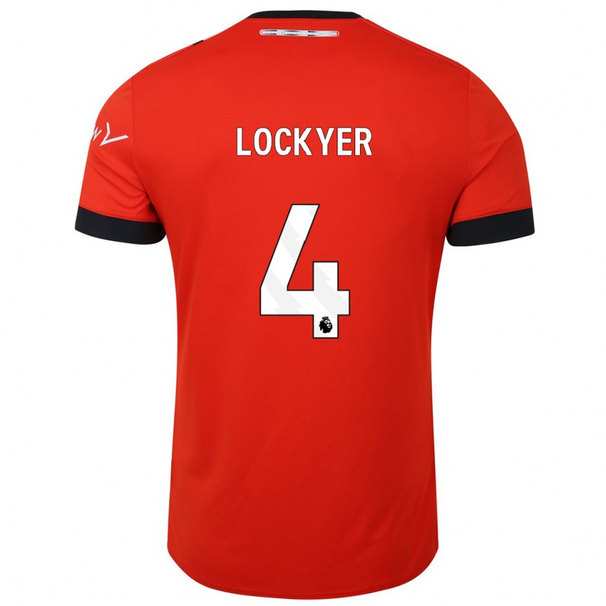 Vaikiškas Tom Lockyer #4 Raudona Namų Marškinėliai 2023/24 T-Shirt