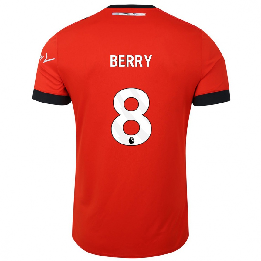 Vaikiškas Luke Berry #8 Raudona Namų Marškinėliai 2023/24 T-Shirt