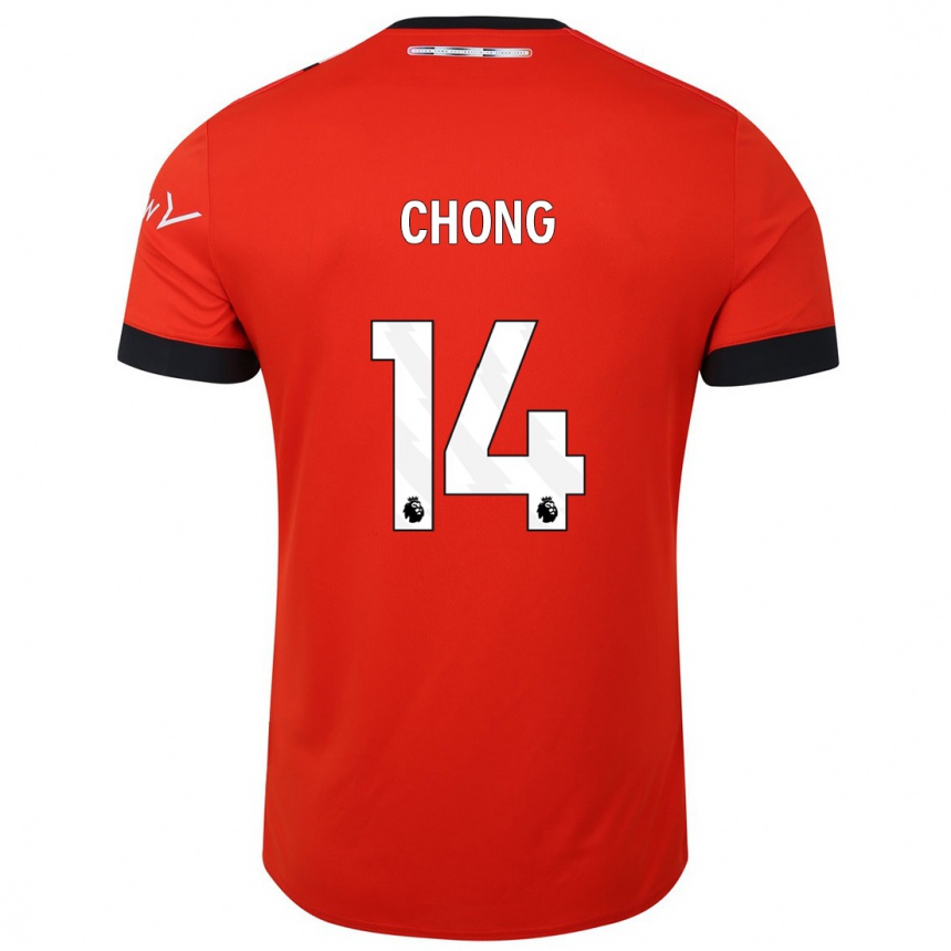 Vaikiškas Tahith Chong #14 Raudona Namų Marškinėliai 2023/24 T-Shirt