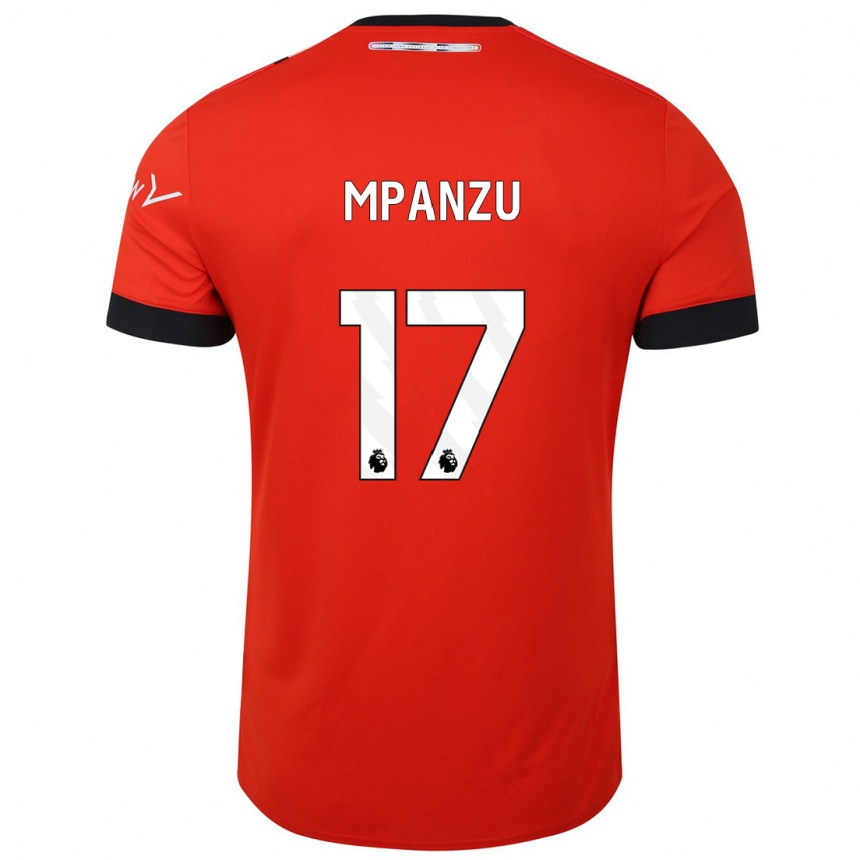 Vaikiškas Pelly Ruddock Mpanzu #17 Raudona Namų Marškinėliai 2023/24 T-Shirt