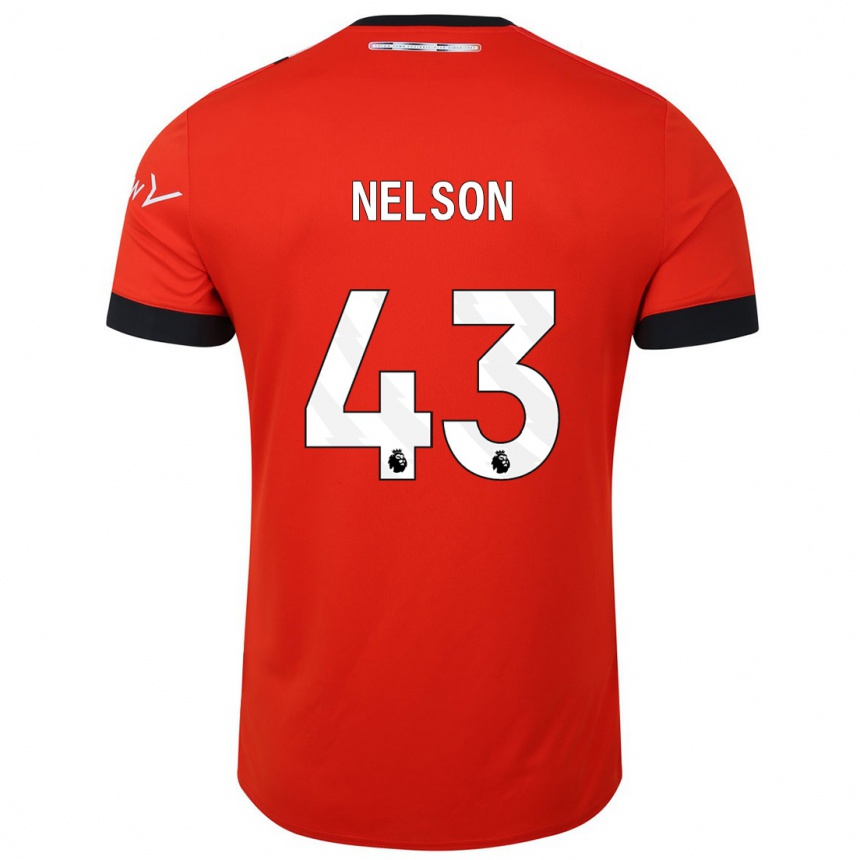 Vaikiškas Zack Nelson #43 Raudona Namų Marškinėliai 2023/24 T-Shirt