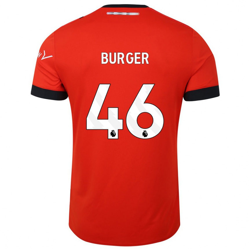 Vaikiškas Jake Burger #46 Raudona Namų Marškinėliai 2023/24 T-Shirt