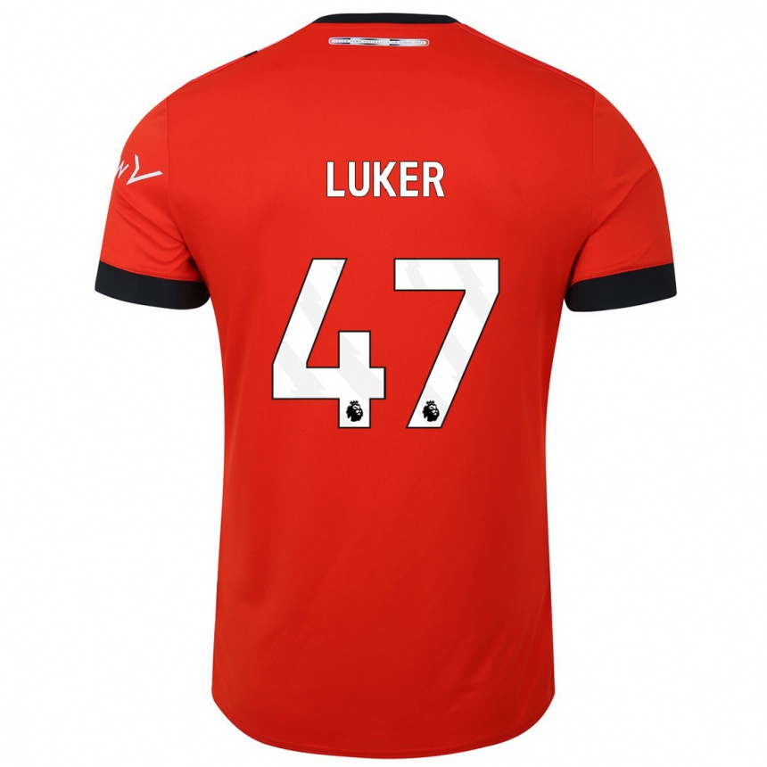 Vaikiškas Jayden Luker #47 Raudona Namų Marškinėliai 2023/24 T-Shirt