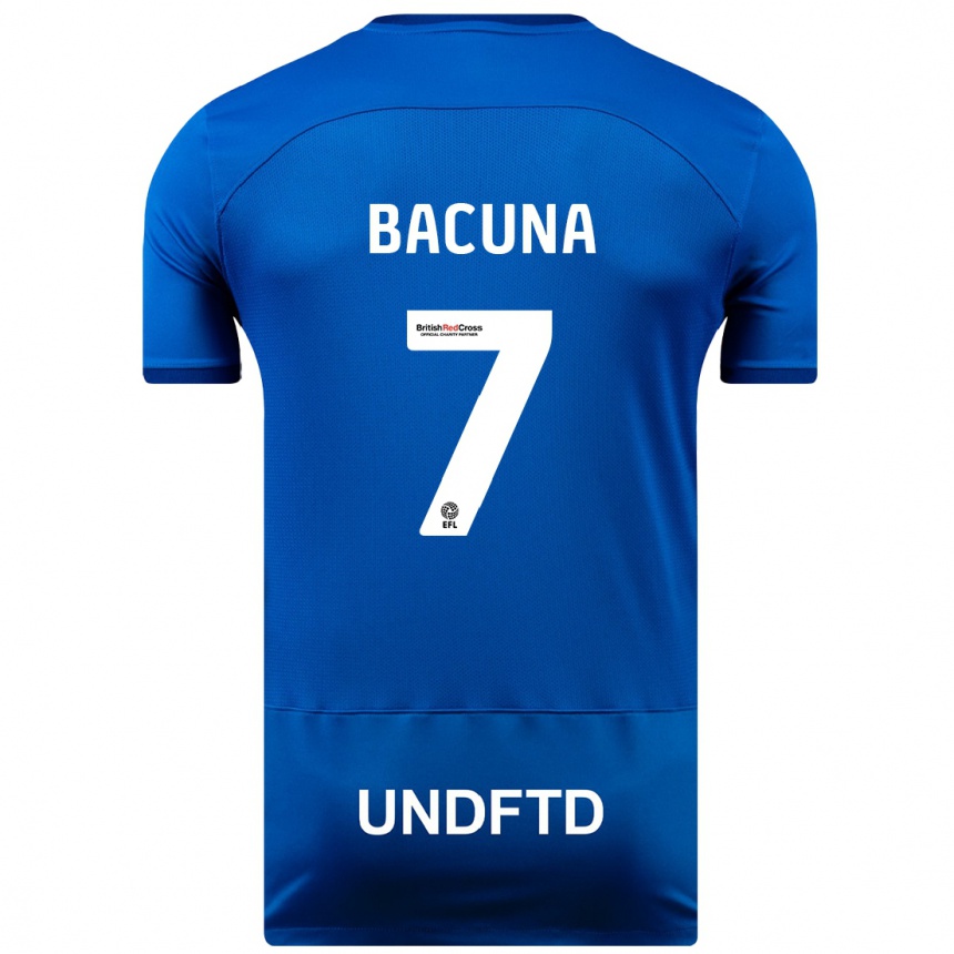 Vaikiškas Juninho Bacuna #7 Mėlyna Namų Marškinėliai 2023/24 T-Shirt