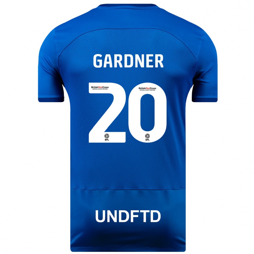 Vaikiškas Gary Gardner #20 Mėlyna Namų Marškinėliai 2023/24 T-Shirt