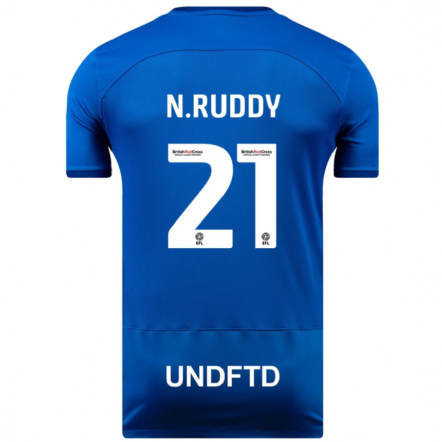 Vaikiškas John Ruddy #21 Mėlyna Namų Marškinėliai 2023/24 T-Shirt