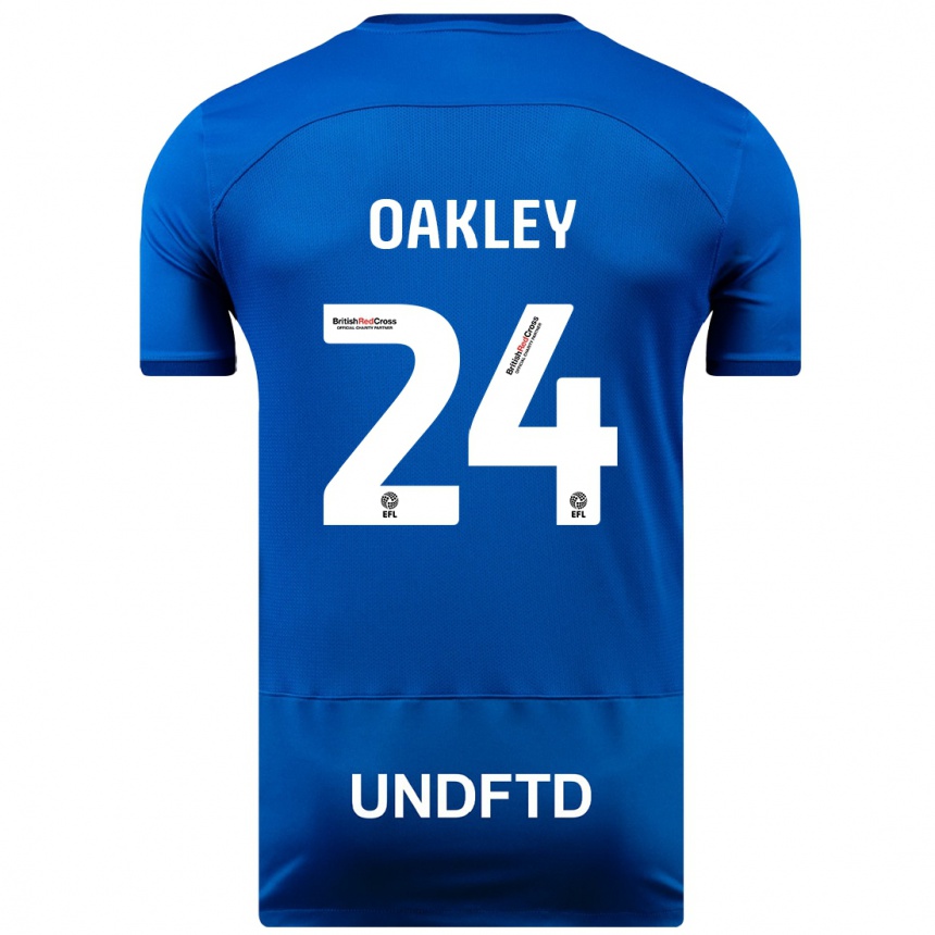 Vaikiškas Marcel Oakley #24 Mėlyna Namų Marškinėliai 2023/24 T-Shirt