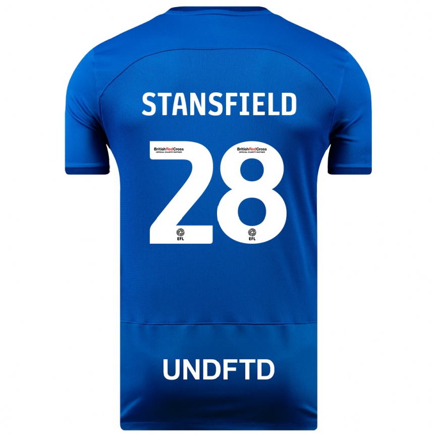 Vaikiškas Jay Stansfield #28 Mėlyna Namų Marškinėliai 2023/24 T-Shirt