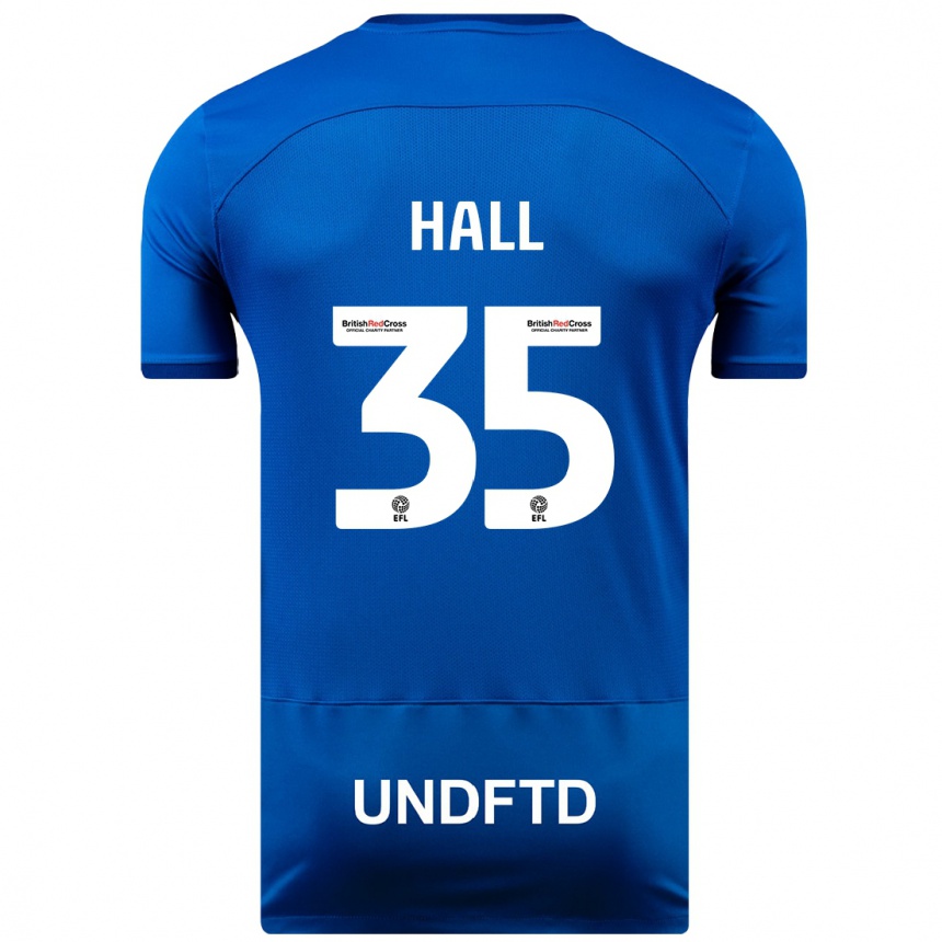 Vaikiškas George Hall #35 Mėlyna Namų Marškinėliai 2023/24 T-Shirt