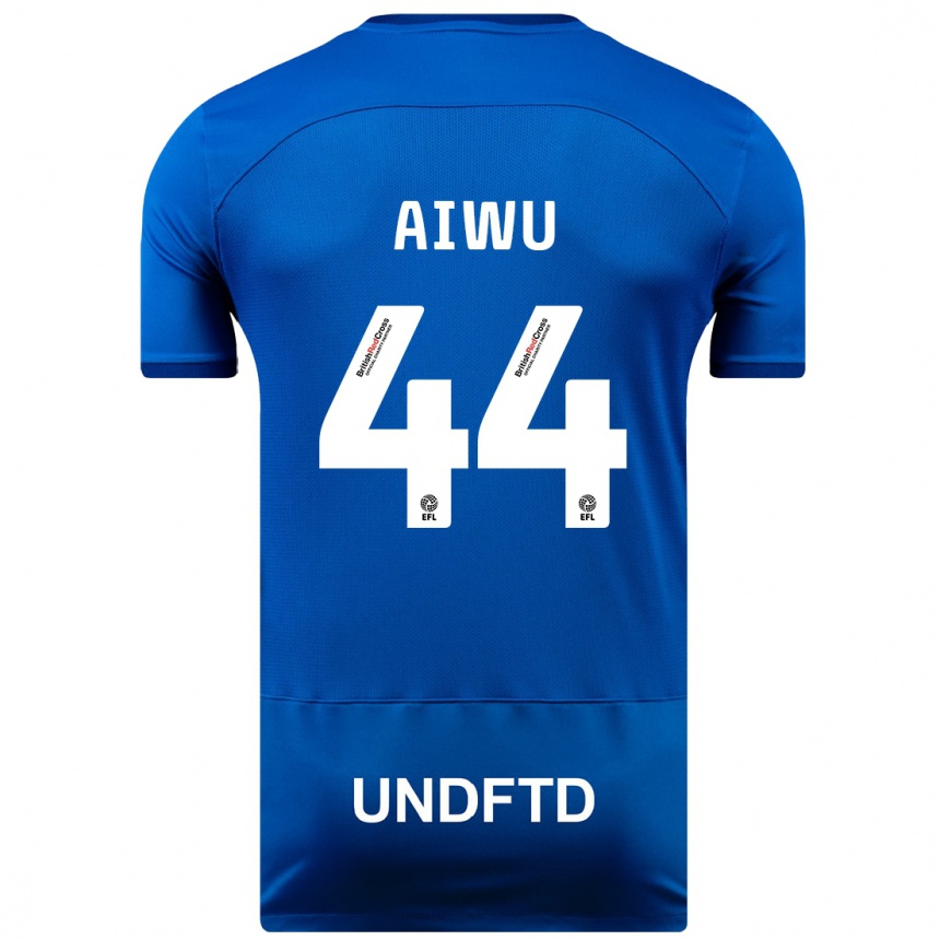 Vaikiškas Emanuel Aiwu #44 Mėlyna Namų Marškinėliai 2023/24 T-Shirt