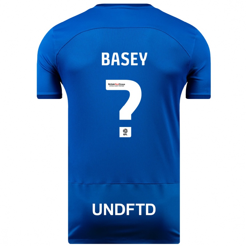 Vaikiškas Oliver Basey #0 Mėlyna Namų Marškinėliai 2023/24 T-Shirt