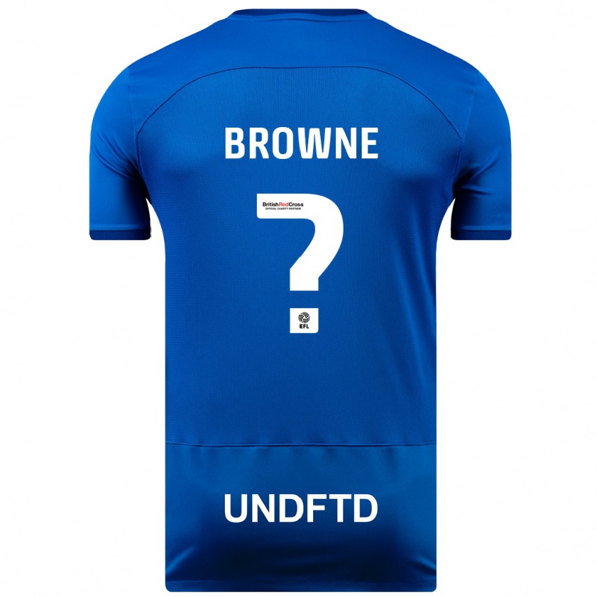 Vaikiškas Rico Browne #0 Mėlyna Namų Marškinėliai 2023/24 T-Shirt