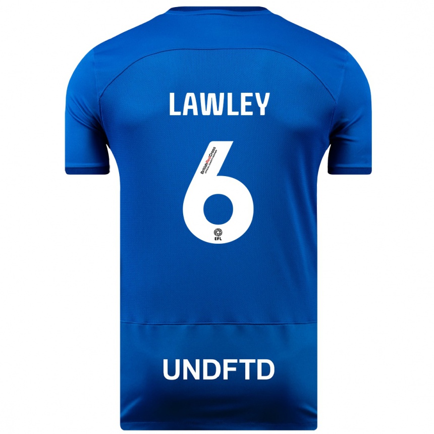 Vaikiškas Gemma Lawley #6 Mėlyna Namų Marškinėliai 2023/24 T-Shirt