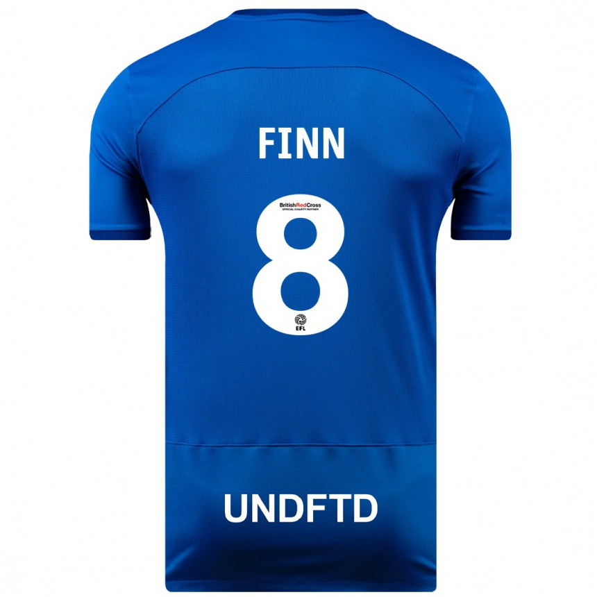 Vaikiškas Jamie Finn #8 Mėlyna Namų Marškinėliai 2023/24 T-Shirt