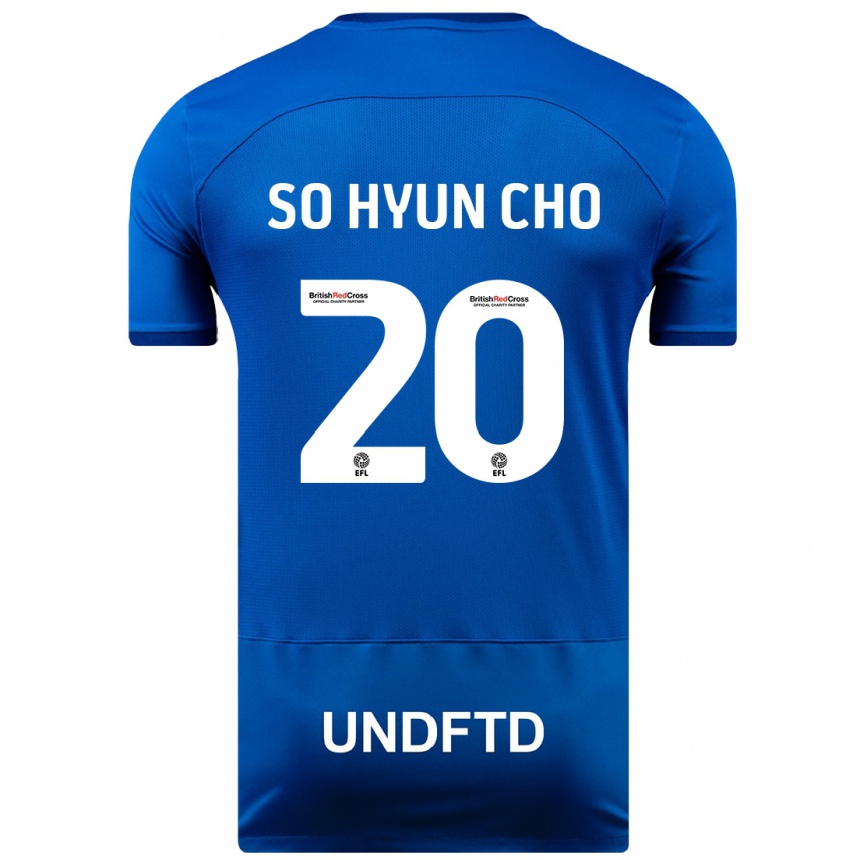 Vaikiškas Cho So-Hyun #20 Mėlyna Namų Marškinėliai 2023/24 T-Shirt