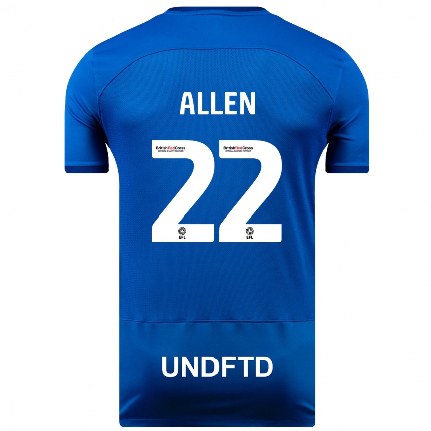 Vaikiškas Remi Allen #22 Mėlyna Namų Marškinėliai 2023/24 T-Shirt