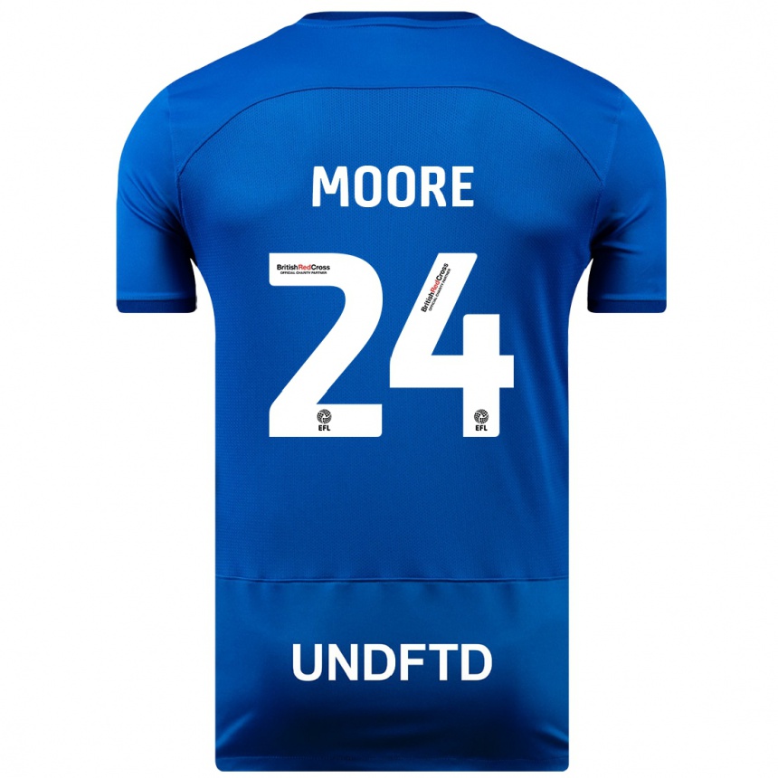 Vaikiškas Jade Ellis Moore #24 Mėlyna Namų Marškinėliai 2023/24 T-Shirt