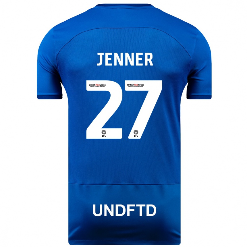 Vaikiškas Abbi Jenner #27 Mėlyna Namų Marškinėliai 2023/24 T-Shirt