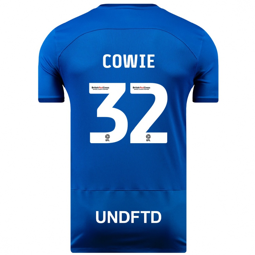 Vaikiškas Abbie Cowie #32 Mėlyna Namų Marškinėliai 2023/24 T-Shirt