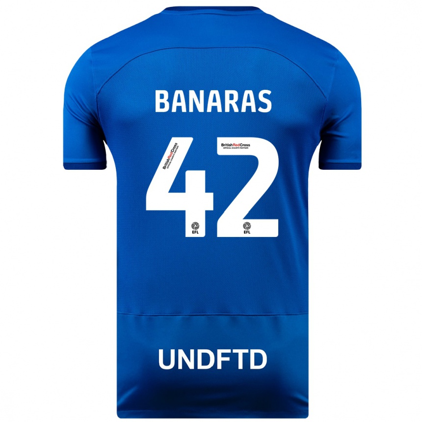 Vaikiškas Layla Banaras #42 Mėlyna Namų Marškinėliai 2023/24 T-Shirt